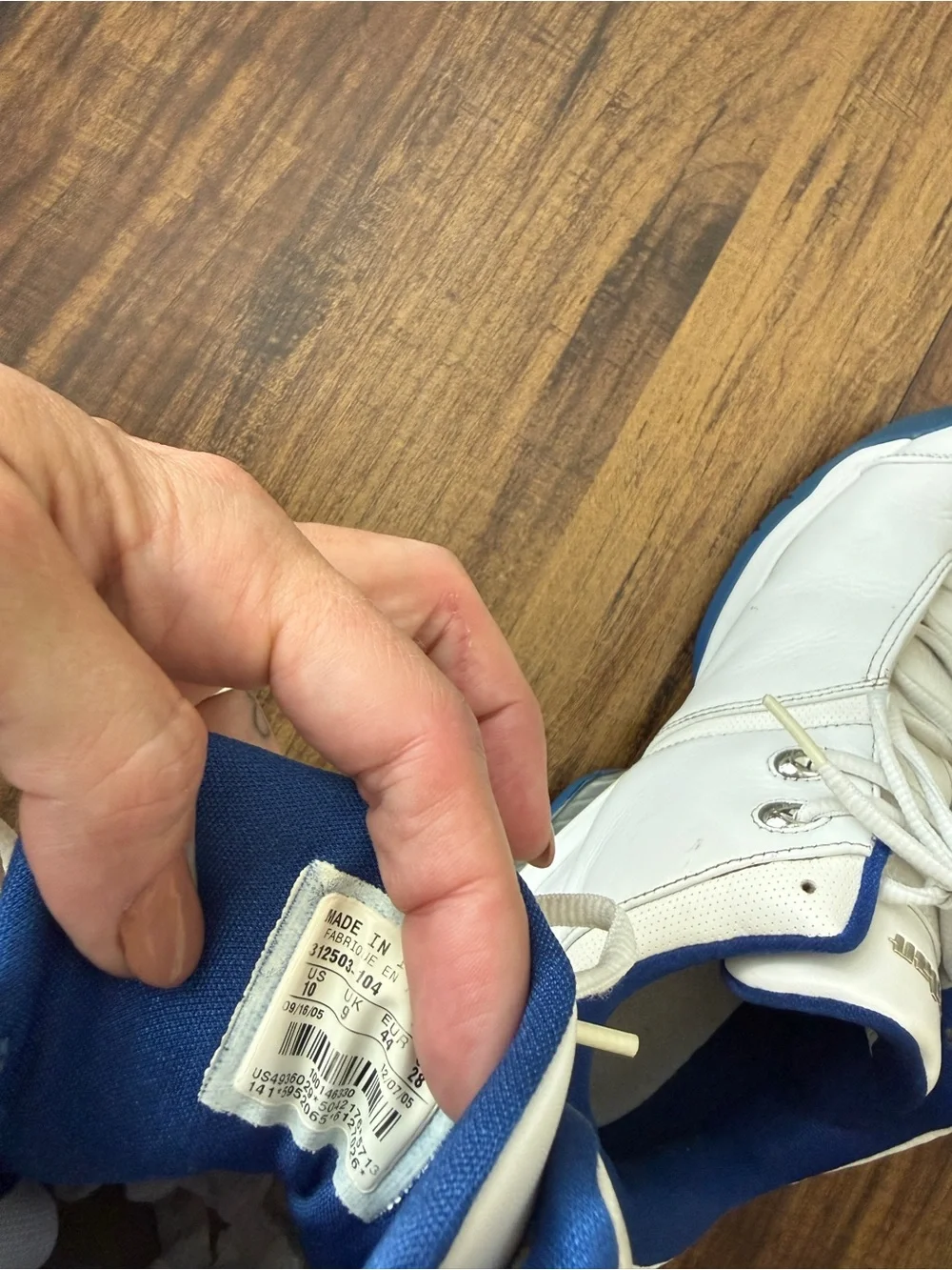 2005 Nike Air Jordan Team Reign White and Blue- retro